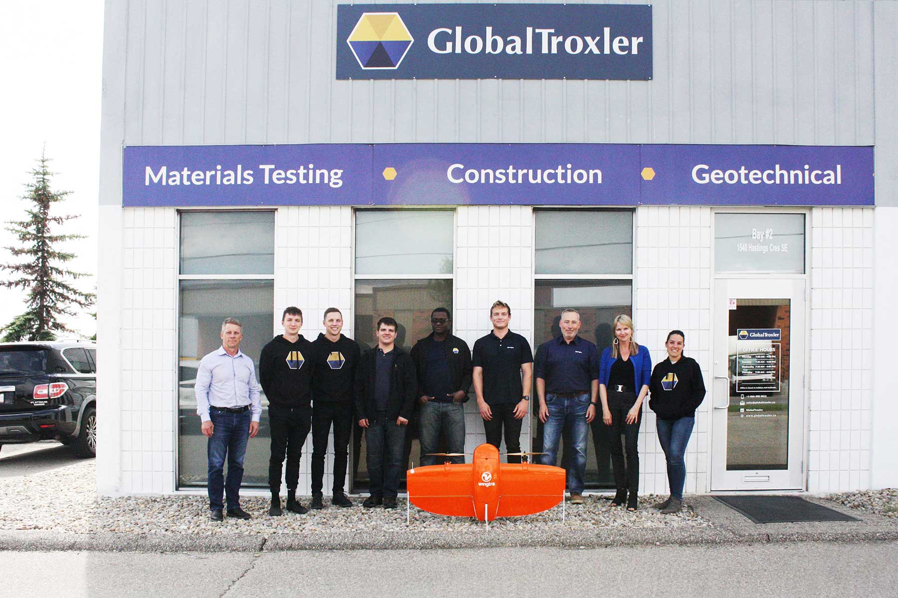 Wingtra and Global Troxler teams in Canada